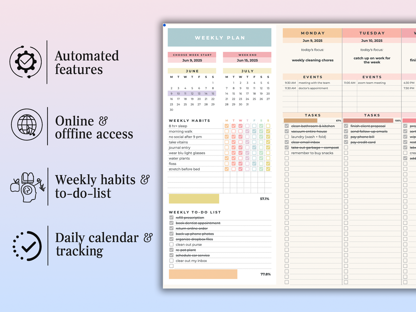 Weekly Focus Planner