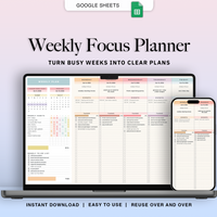 Weekly Focus Planner