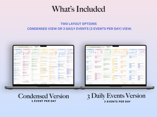 One-Page Year Planner